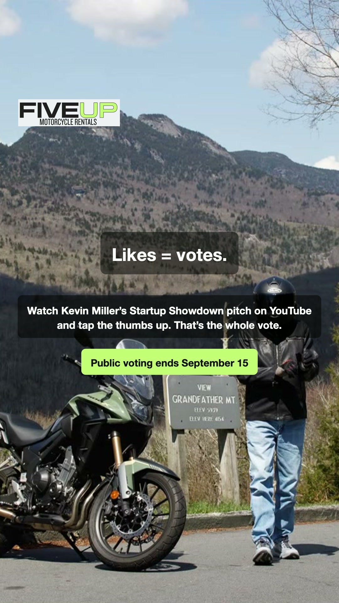 Likes equal votes, vertical